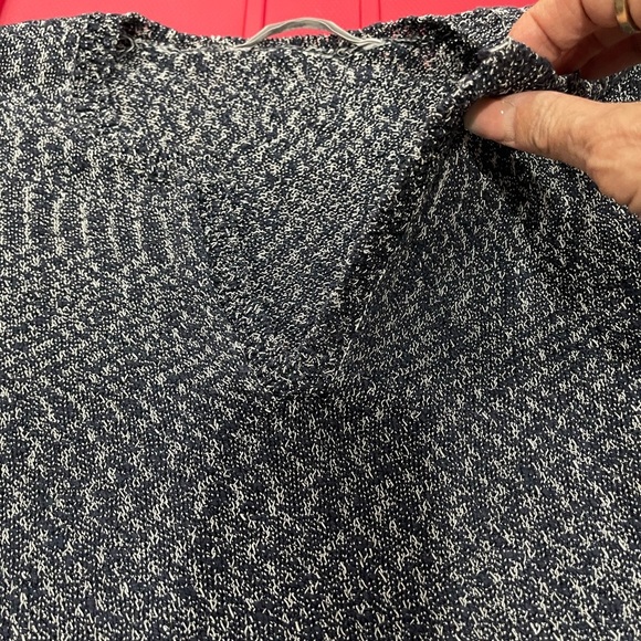 Cozy Black and White Knit Sweater, very warm and super soft. - Picture 2 of 7